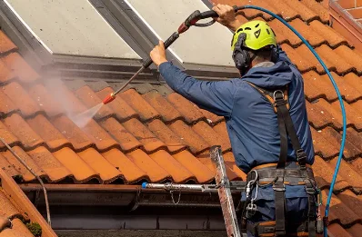 Démoussage et hydrofuge de toiture à Romestaing